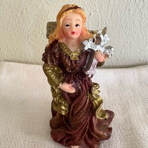 Gold and Brown‎ Angel Figurine